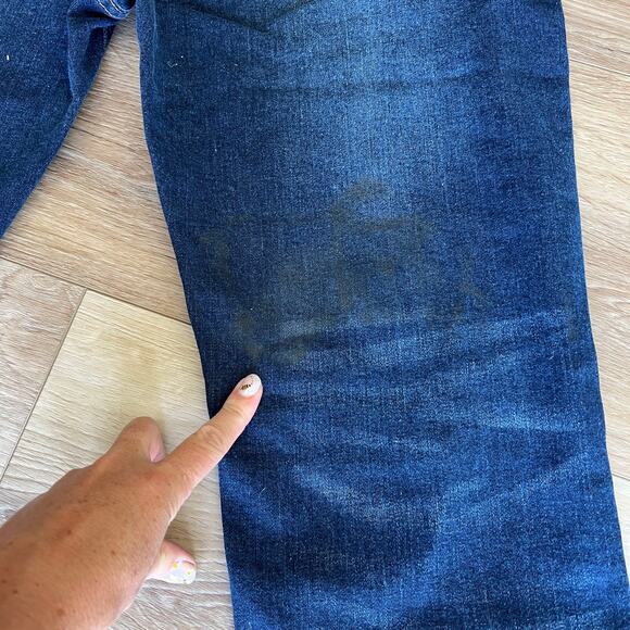 ACE OF DIAMOND Men's Distressed Slim Fit Jeans Size 36X32 In Indigo - Picture 7 of 11